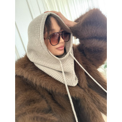 Balaclava Merino 100% ♥ Greige